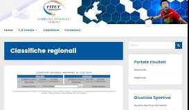 
							         Classifiche regionali – Fitet Veneto								  
							    