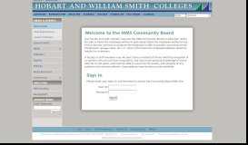 
							         Classifieds - Login - Hobart and William Smith Colleges								  
							    