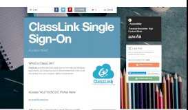 
							         ClassLink Single Sign-On | Smore Newsletters for Education								  
							    