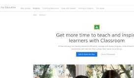 
							         Classroom: manage teaching and learning | Google for Education								  
							    