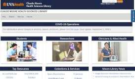 
							         Claude Moore Health Sciences Library: Home - Home Page - HSL at ...								  
							    