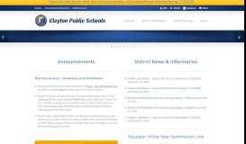 
							         Clayton Public Schools								  
							    