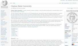 
							         Clayton State University - Wikipedia								  
							    