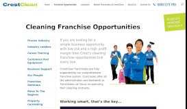 
							         Cleaning Franchise Opportunities - CrestClean Franchises								  
							    