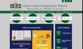 
							         Clear Creek Elementary School								  
							    