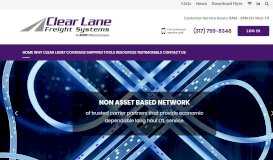 
							         Clear Lane Freight: Home								  
							    
