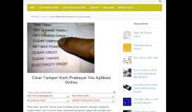 
							         Clear Tamper Kwh Prabayar Via Aplikasi Online ...								  
							    