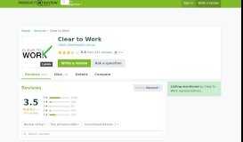 
							         Clear to Work | ProductReview.com.au								  
							    