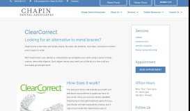 
							         ClearCorrect - Chapin Dental Associates								  
							    