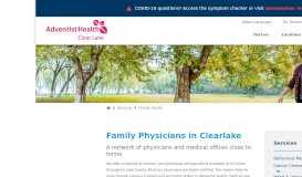 
							         Clearlake Family Health | Lake County Family Physicians								  
							    