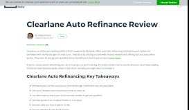 
							         Clearlane Auto Refinance Review | The Simple Dollar								  
							    