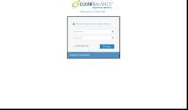 
							         ClearPath Version 1.19.11.26 - Login - ClearBalance								  
							    