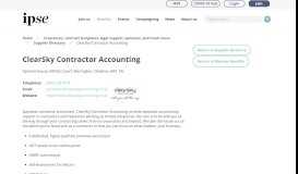 
							         ClearSky Contractor Accounting | IPSE								  
							    