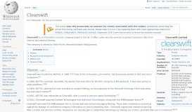 
							         Clearswift - Wikipedia								  
							    