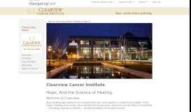 
							         Clearview Cancer Institute - Navigating Care								  
							    