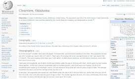 
							         Clearview, Oklahoma - Wikipedia								  
							    