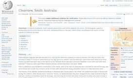 
							         Clearview, South Australia - Wikipedia								  
							    