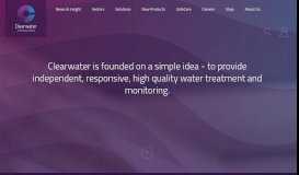 
							         Clearwater: Water Treatment Specialists in the UK and Ireland								  
							    