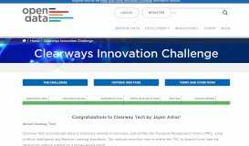 
							         Clearways Innovation Challenge | TfNSW Open Data Hub and ...								  
							    
