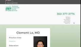 
							         Clement Le, MD - Peninsula Community Health Services								  
							    