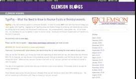 
							         Clemson Honors | TigerPay – What You Need to Know to ...								  
							    