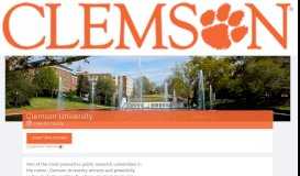 
							         Clemson University - Coalition Application								  
							    