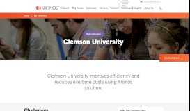 
							         Clemson University Customer Story | Kronos								  
							    