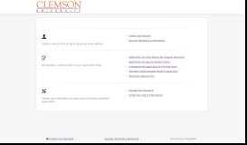 
							         Clemson University - Online Application Menu								  
							    