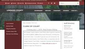 
							         Clerk of Court | Lowndes County, GA - Official Website								  
							    