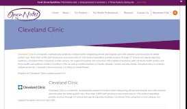 
							         Cleveland Clinic - OpenNotes								  
							    