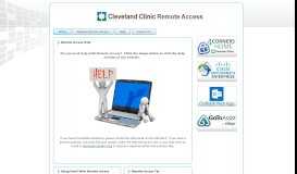 
							         Cleveland Clinic Remote Access > Home								  
							    