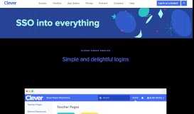 
							         Clever SSO | single sign-on product for education | Clever								  
							    