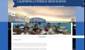 
							         clhs | Grades - California Lutheran High School								  
							    