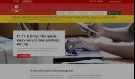 
							         Click & Drop: the quick, easy way to buy postage online								  
							    