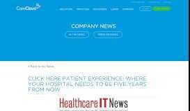 
							         Click here Patient experience: Where your hospital needs to be five ...								  
							    