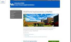 
							         Click Portal Implementation at Buffalo - Vice ... - University at Buffalo								  
							    