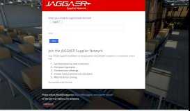 
							         click - Supplier Login or Join JAGGAER Supplier Network								  
							    