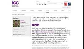 
							         Click to apply: The impact of online job portals on job search outcomes ...								  
							    