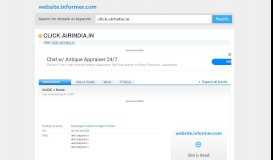 
							         click.airindia.in at WI. CLICK :: Home - Website Informer								  
							    