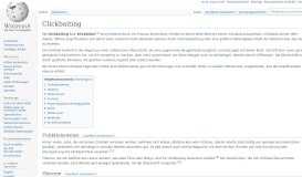 
							         Clickbaiting – Wikipedia								  
							    