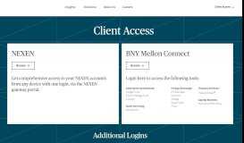 
							         Client Access | BNY Mellon								  
							    