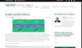 
							         Client Access Portal - Meyer Capital Group								  
							    