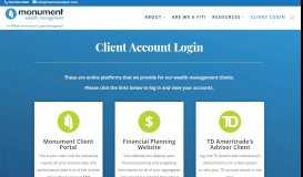 
							         Client Account Login | Monument Wealth Management | Washington ...								  
							    
