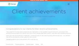 
							         Client achievements - Cerner Corporation								  
							    