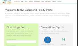 
							         Client and Family Portal | No Place Like Home Care								  
							    