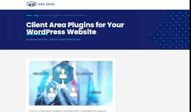 
							         Client Area Plugins for Your WordPress Website » WP Dev Shed								  
							    