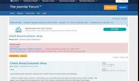 
							         Client Area/Customer Area - Joomla! Forum - community, help and ...								  
							    