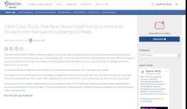 
							         Client Case Study: Yale New Haven Health brings a consumer ...								  
							    