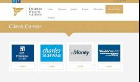 
							         Client Center | Freedom Wealth Alliance								  
							    