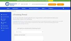 
							         Client eTraining Portal - Employers Group								  
							    
